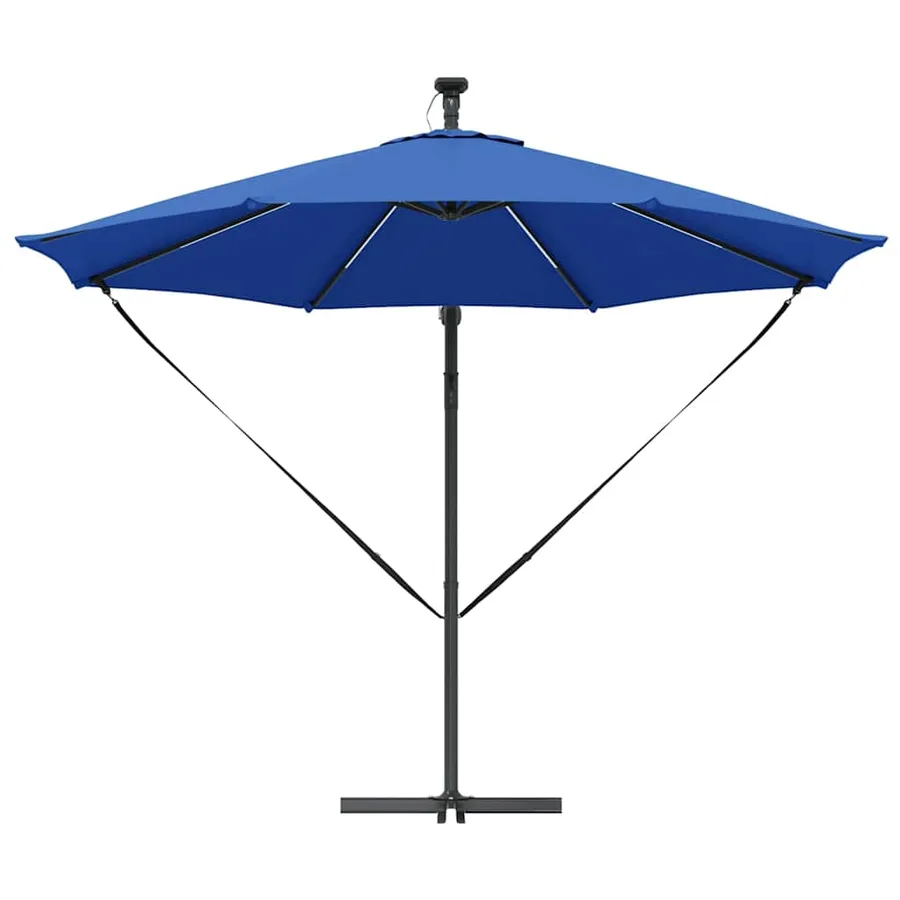 Parasol 294 x 294 x 248 cm Polyester et Aluminium Azur - 6