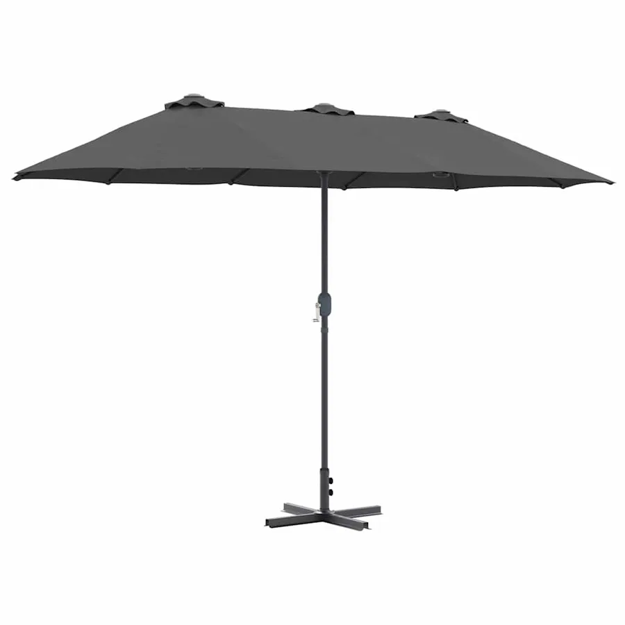 Parasol de jardin Anthracite 370 x 197 x 239 cm - 2