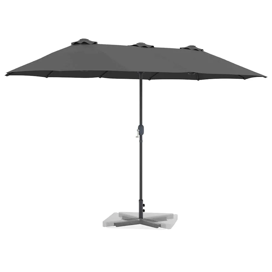 Parasol de jardin Anthracite 370 x 197 x 239 cm - 3