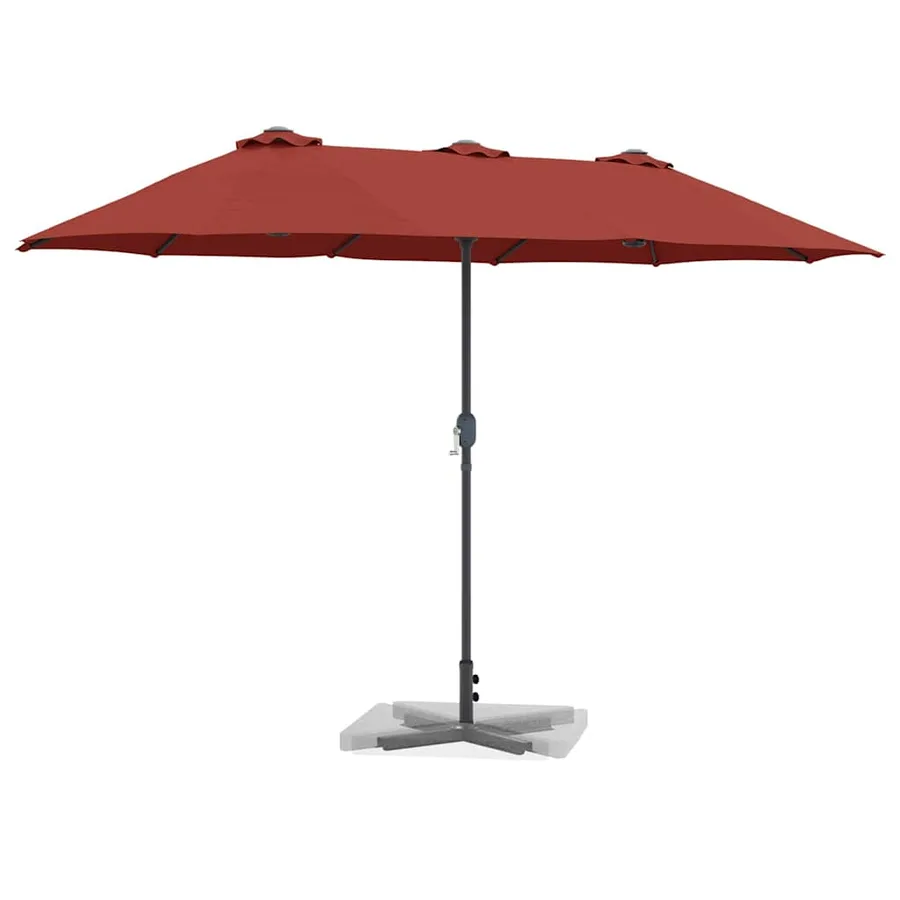 Parasol de jardin Terre cuite 370 x 197 x 239 cm - 3