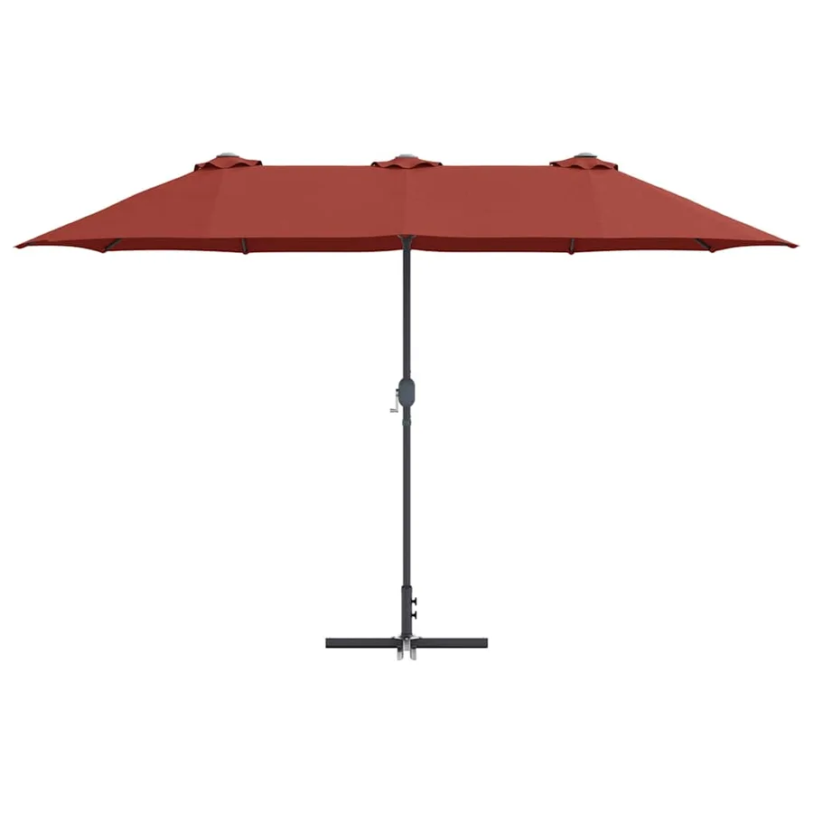 Parasol de jardin Terre cuite 370 x 197 x 239 cm - 5