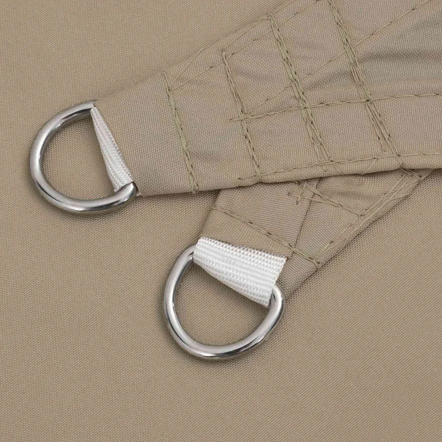 Voile d'ombrage taupe 7 x 5 x 5 m 100 % polyester Oxford - 5