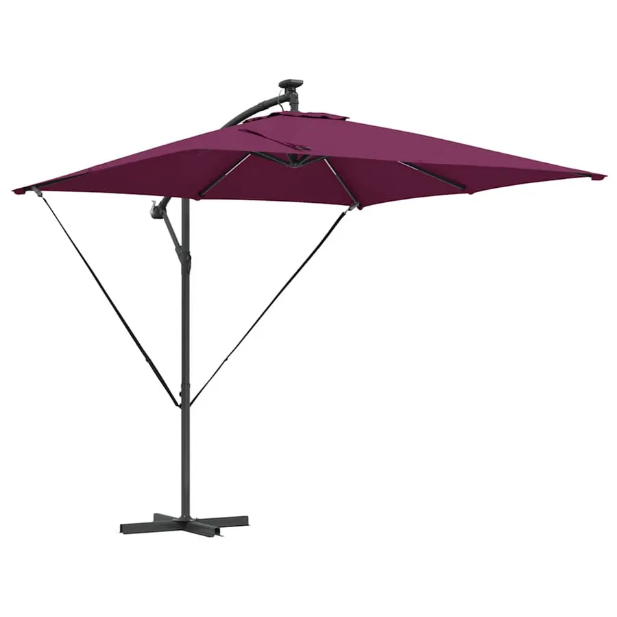 Parasol Bordeaux 249 x 249 x 250 cm Polyester et Aluminium - 2