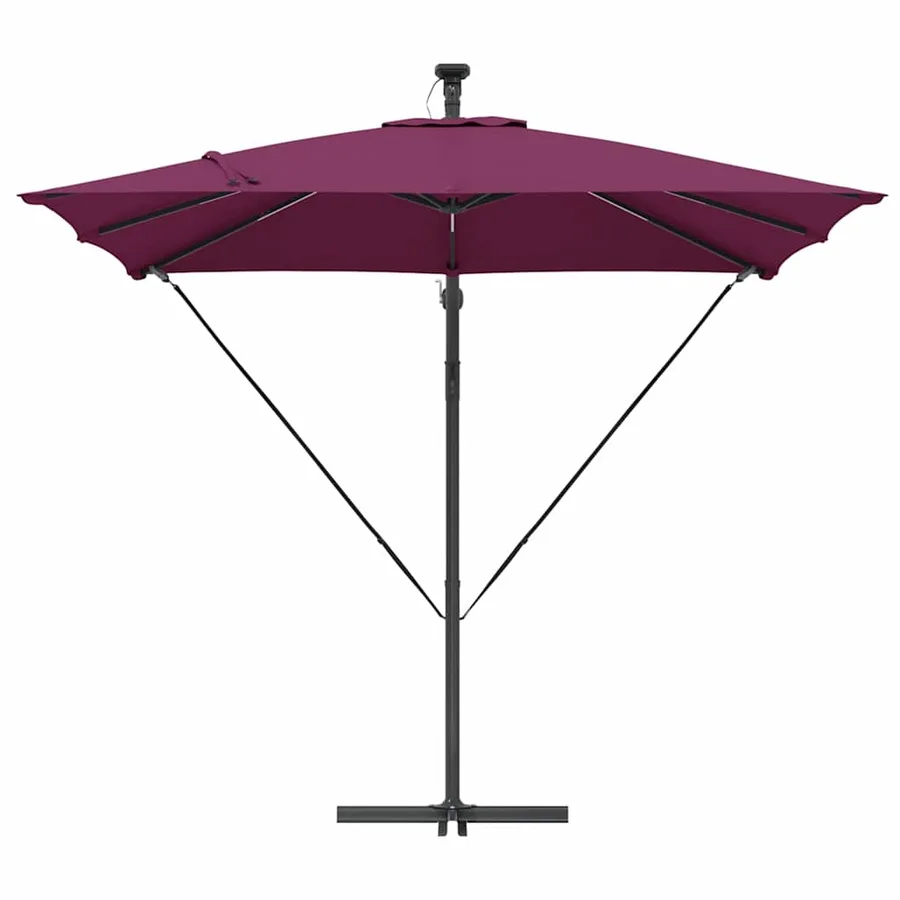 Parasol Bordeaux 249 x 249 x 250 cm Polyester et Aluminium - 6