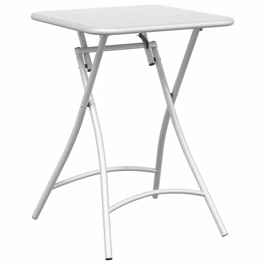 Table bistrot Blanc 55 x 55 x 72,5 cm Acier revêtu de poudre - 2