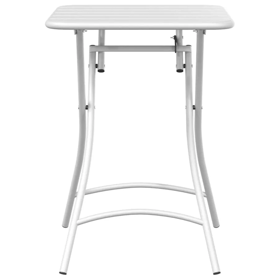 Table bistrot Blanc 55 x 55 x 72,5 cm Acier revêtu de poudre - 4