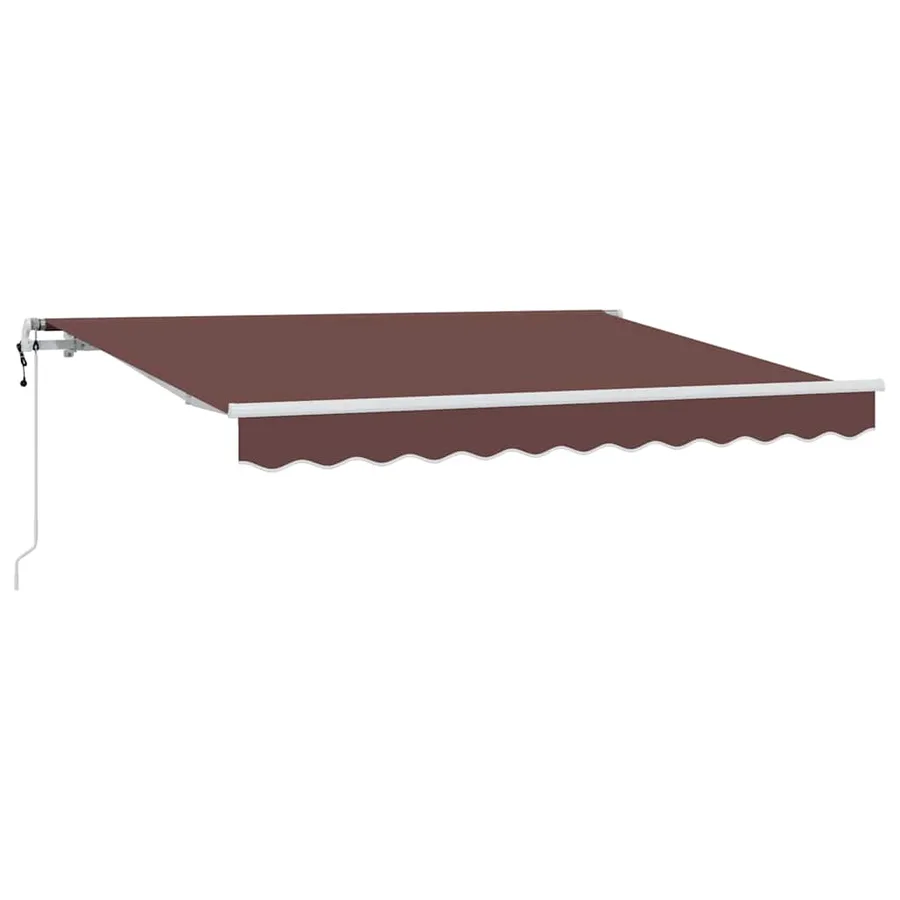 Auvent Rétractable Marron 250 x 200 cm tissu - 2