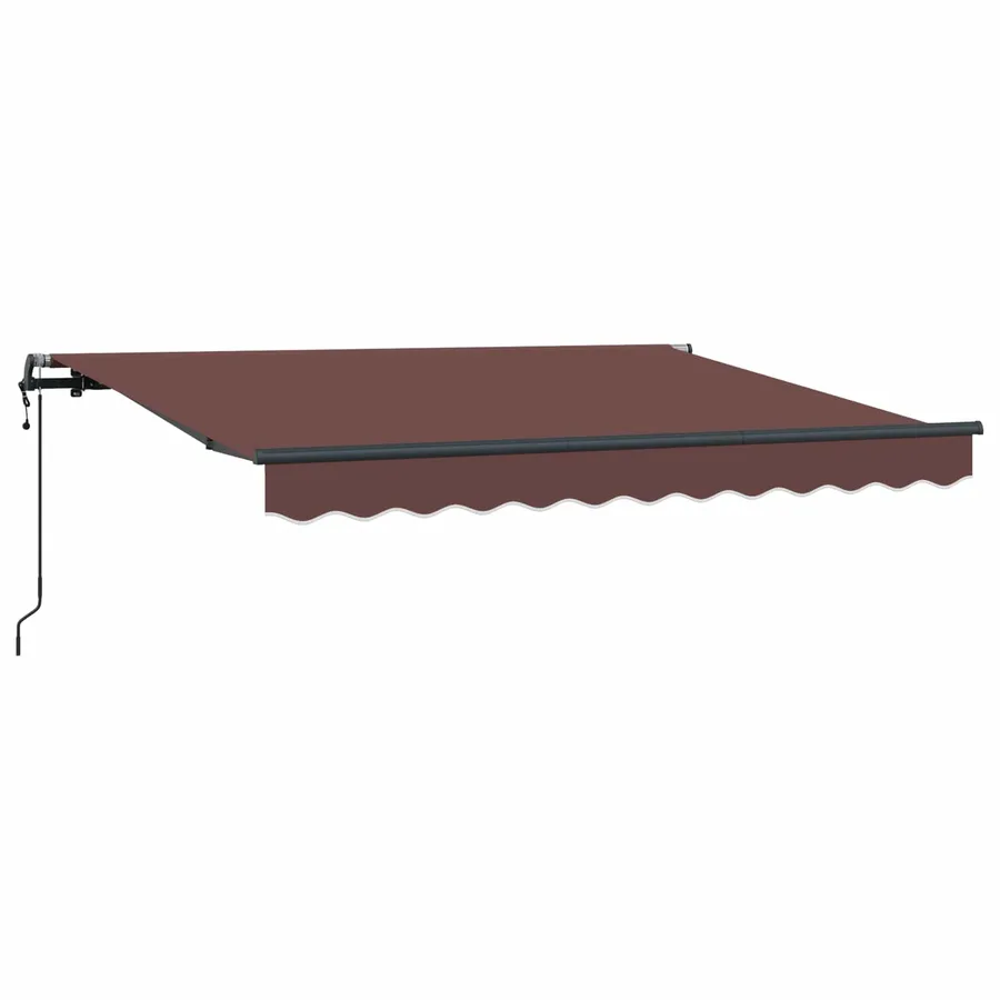 Auvent Rétractable Marron 300 x 200 cm tissu - 2