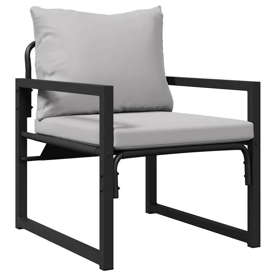 Mobilier de jardin 4 pcs 2-Nombre de places Gris clair - 6