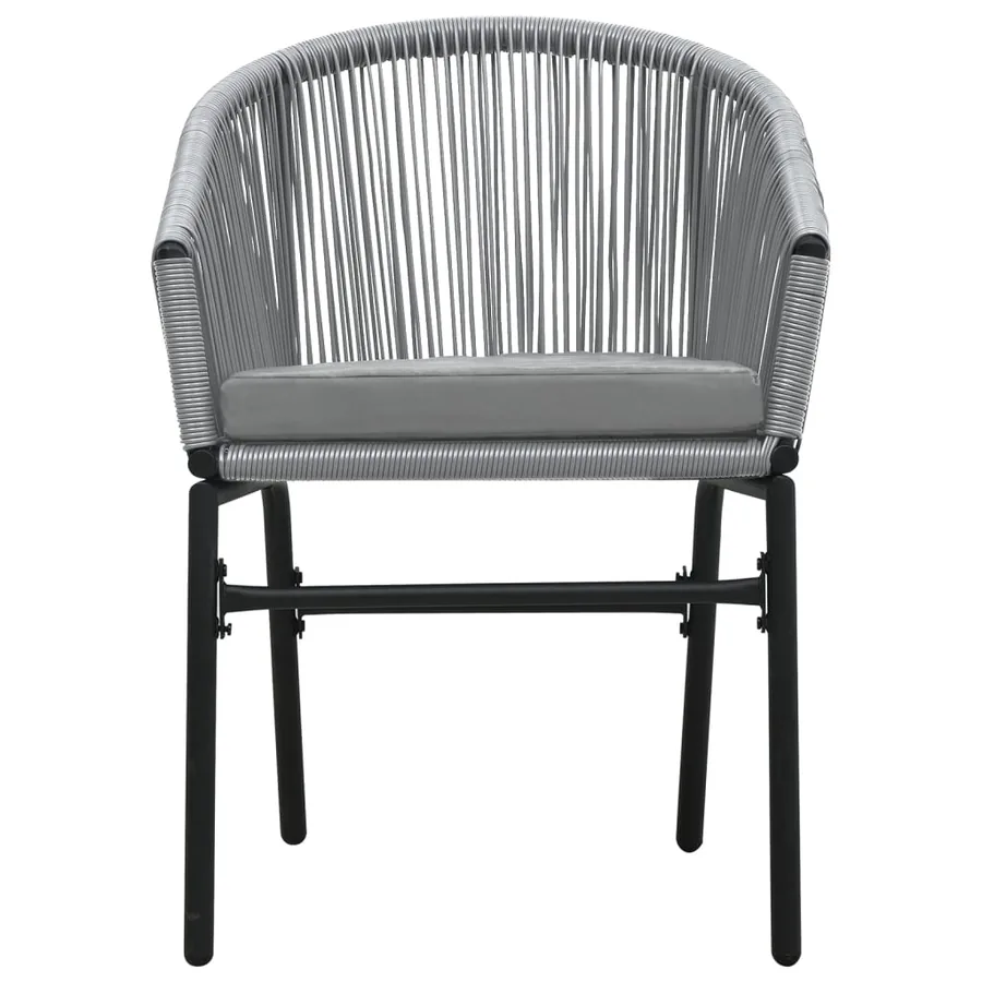 Ensemble à manger de jardin 7 pcs Gris - 5
