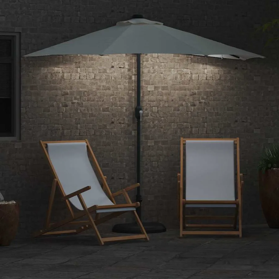 Parasol de jardin Sable 294 x 150 x 223 cm Polyester et Acier - 4