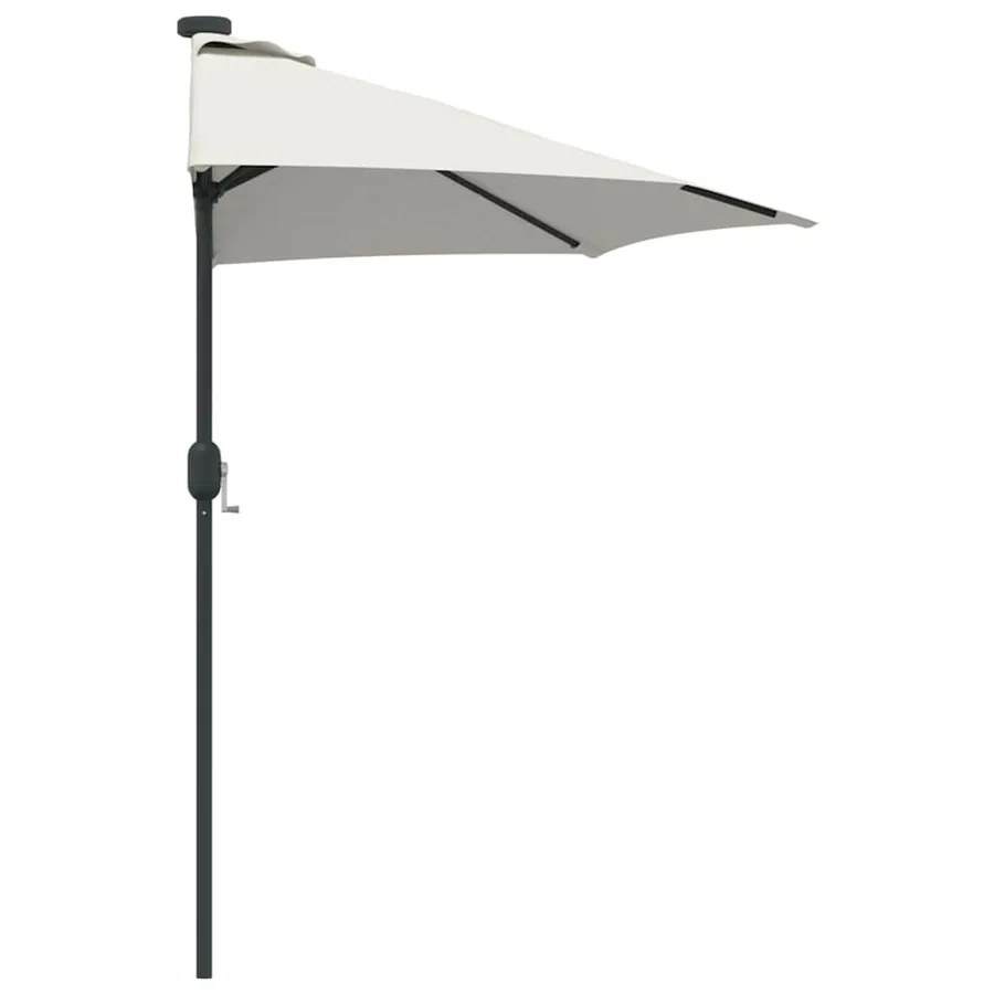 Parasol de jardin Sable 294 x 150 x 224 cm Polyester et Acier - 6