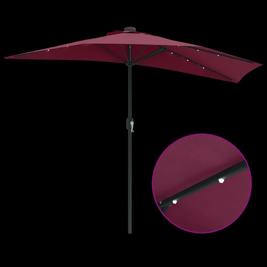 Parasol de jardin Bordeaux 294 x 150 x 224 cm - 8