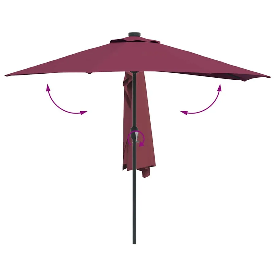 Parasol de jardin Bordeaux 294 x 150 x 224 cm - 9