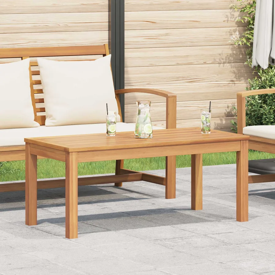 table Marron 95 x 45 x 40 cm Bois de teck massif