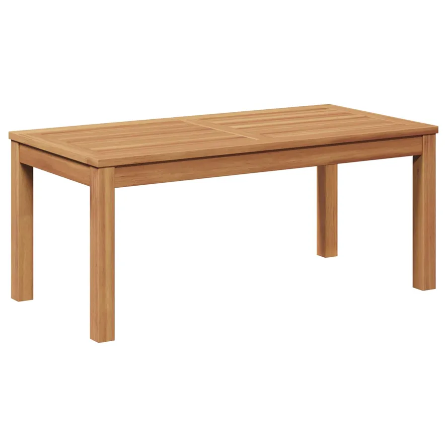 table Marron 95 x 45 x 40 cm Bois de teck massif - 2