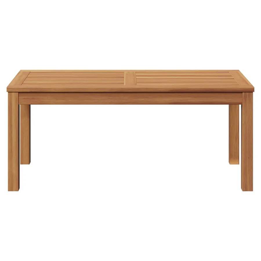 table Marron 95 x 45 x 40 cm Bois de teck massif - 5