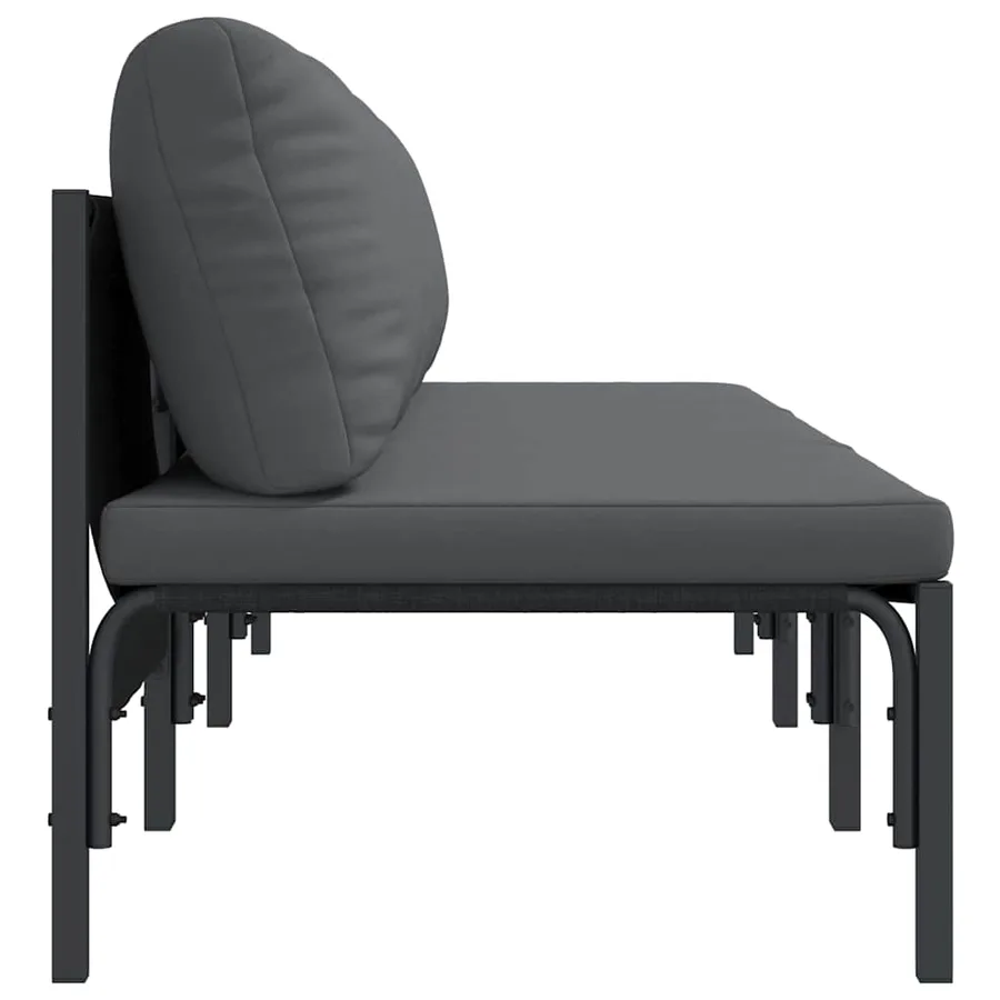 Mobilier de jardin 3 Pièce Anthracite 80 x 80 x 71 cm Acier - 6