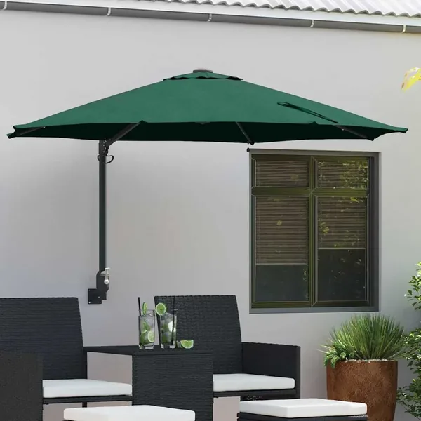 Parasol de jardin Vert 248 x 248 x 148 cm Polyester et Acier
