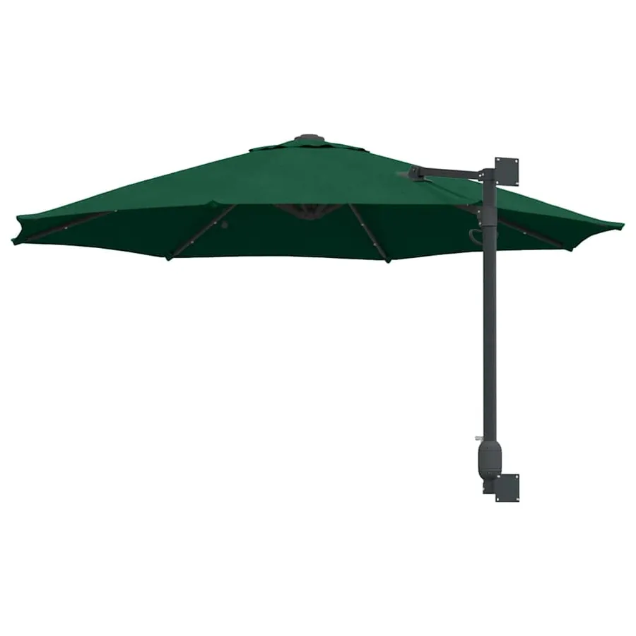 Parasol de jardin Vert 248 x 248 x 148 cm Polyester et Acier - 6