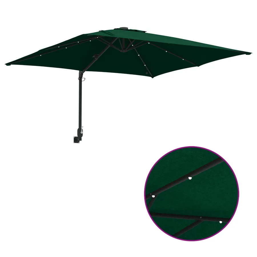 Parasol de jardin Vert 248,5 x 247,5 x 160 cm - 8