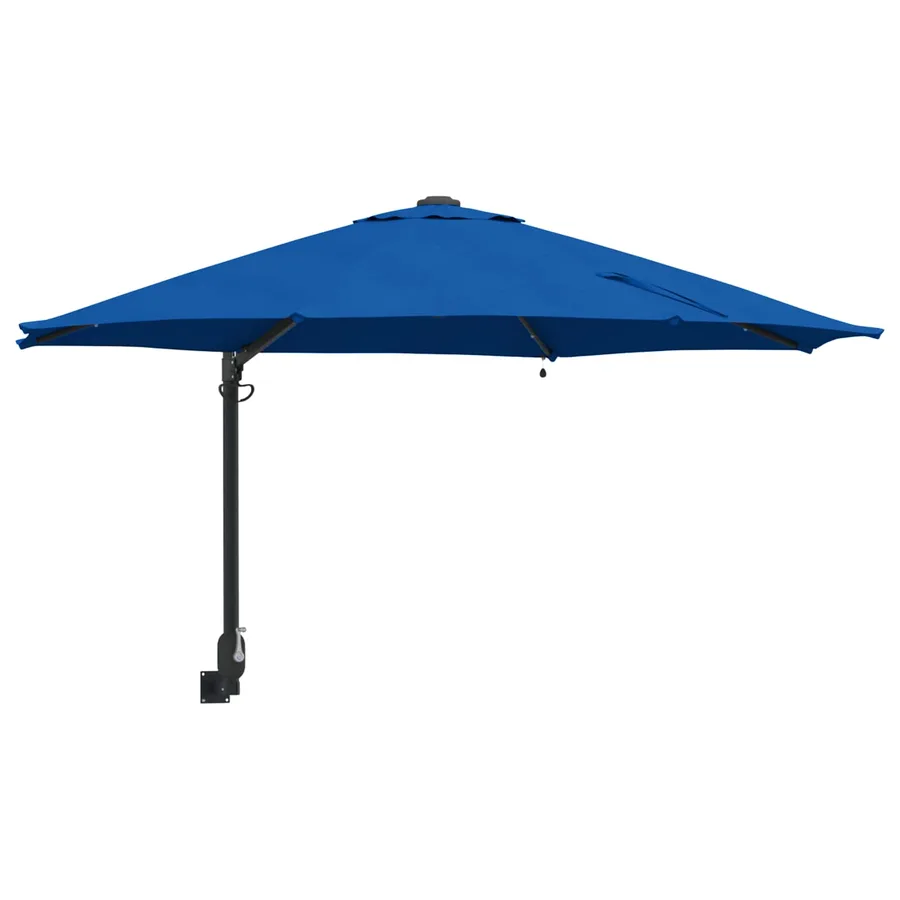 Parasol de jardin 248 x 248 x 148 cm Polyester et Acier Azur - 2