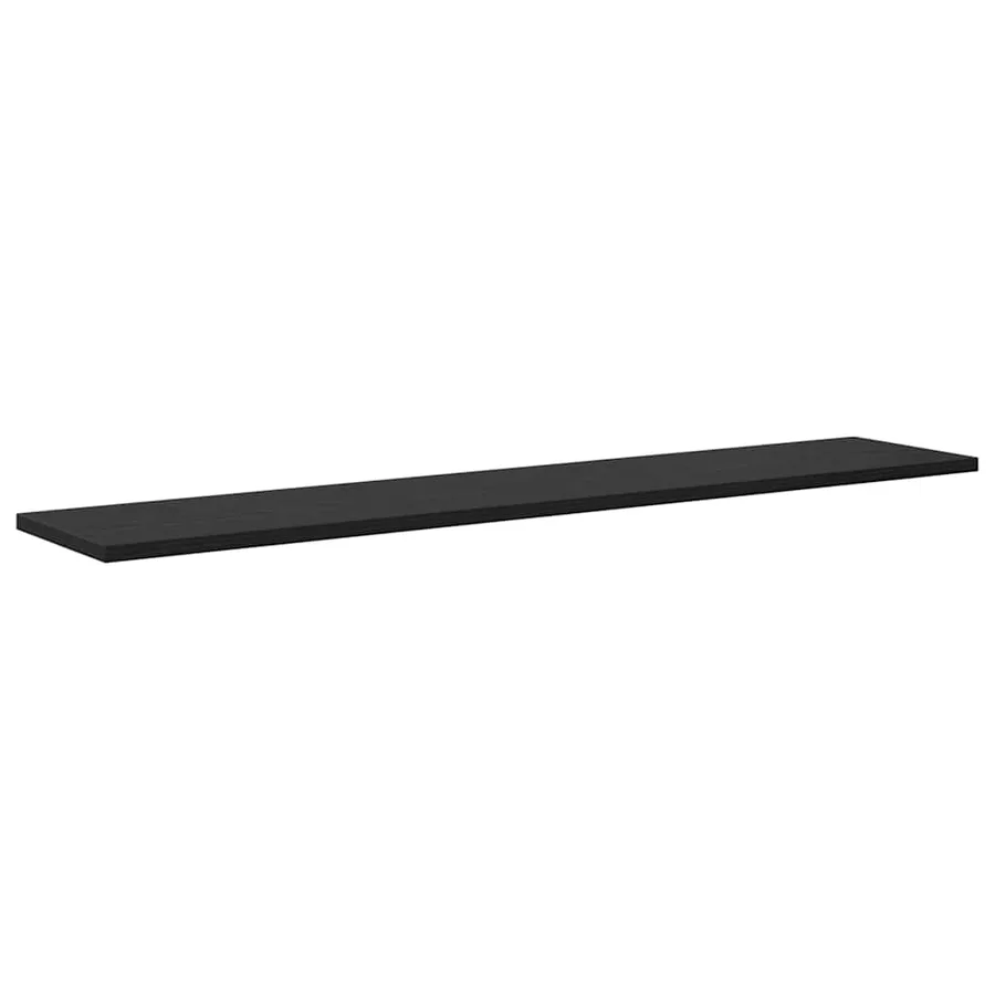 Étagère à livres 4 pcs Noir 100 x 20 x 1,5 cm Bois d'ingénierie - 5