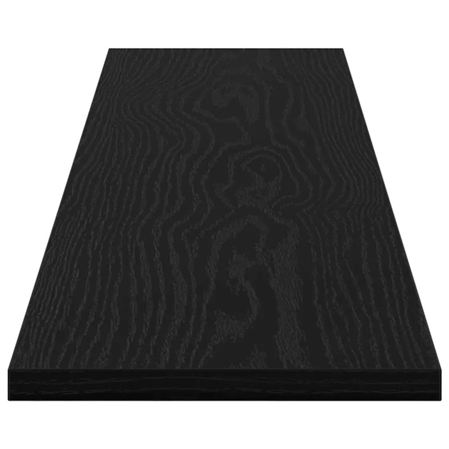 Étagère à livres 4 pcs Noir 100 x 20 x 1,5 cm Bois d'ingénierie - 7