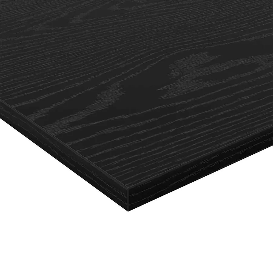 Étagère à livres 4 pcs Noir 100 x 20 x 1,5 cm Bois d'ingénierie - 9