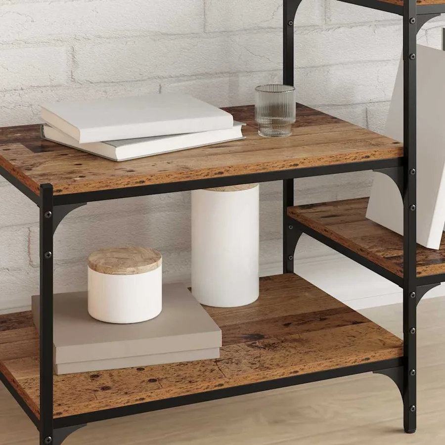 Étagère à livres 4 pcs Marron 60 x 40 x 1,5 cm - 4