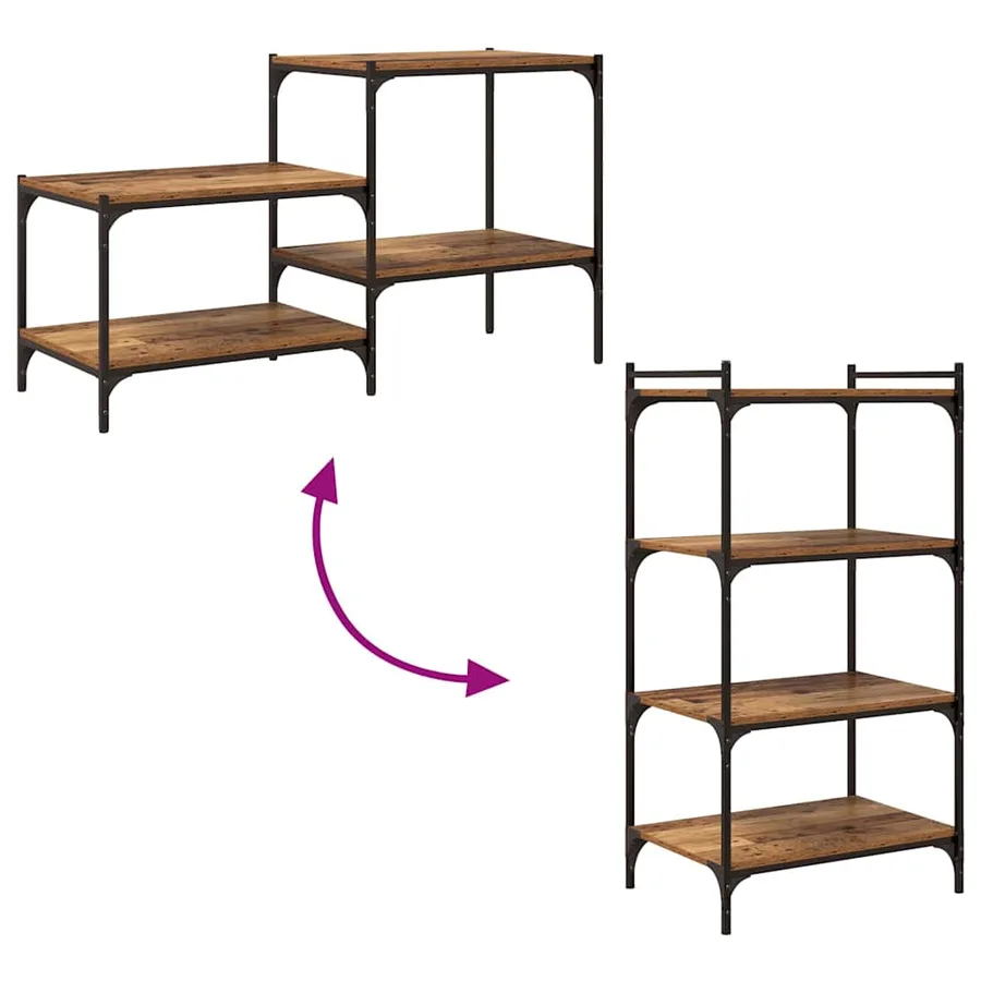 Étagère à livres 4 pcs Marron 60 x 40 x 1,5 cm - 8
