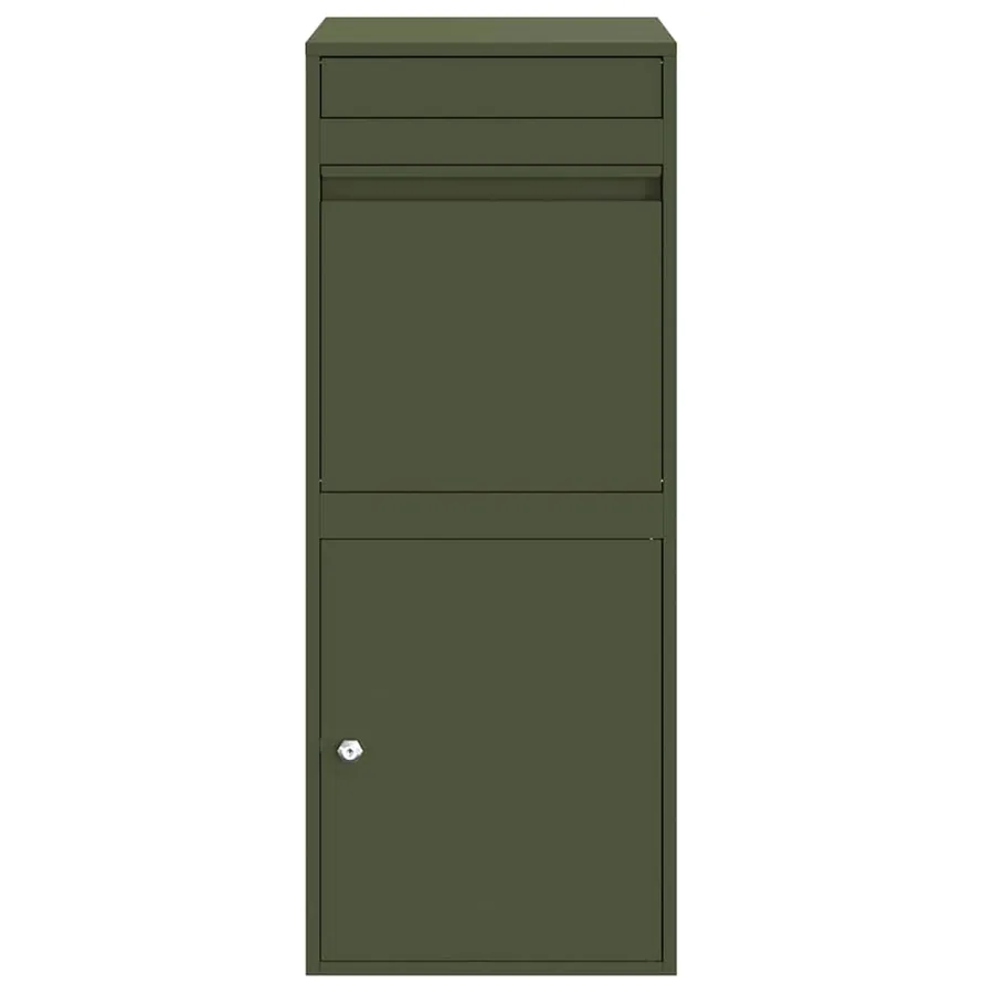 Boîte de dépôt de colis Vert olive 47,5 x 38 x 59 cm Acier - 5