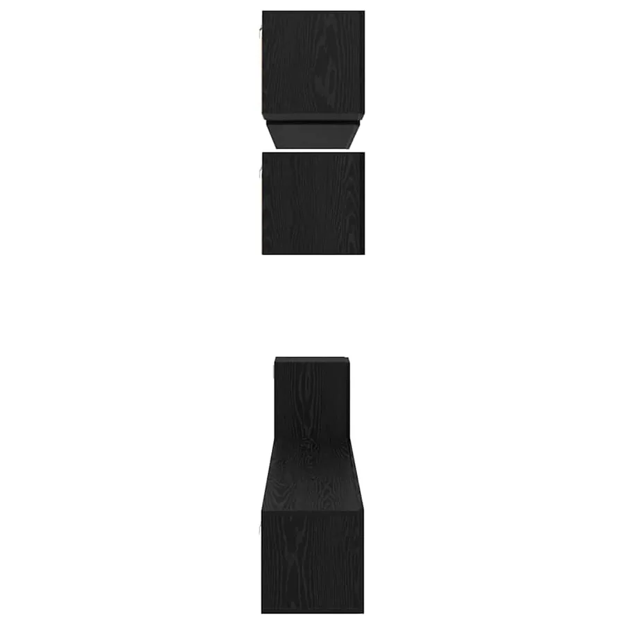 Ensemble meuble TV 8 pcs Chêne noir Bois d'ingénierie - 10