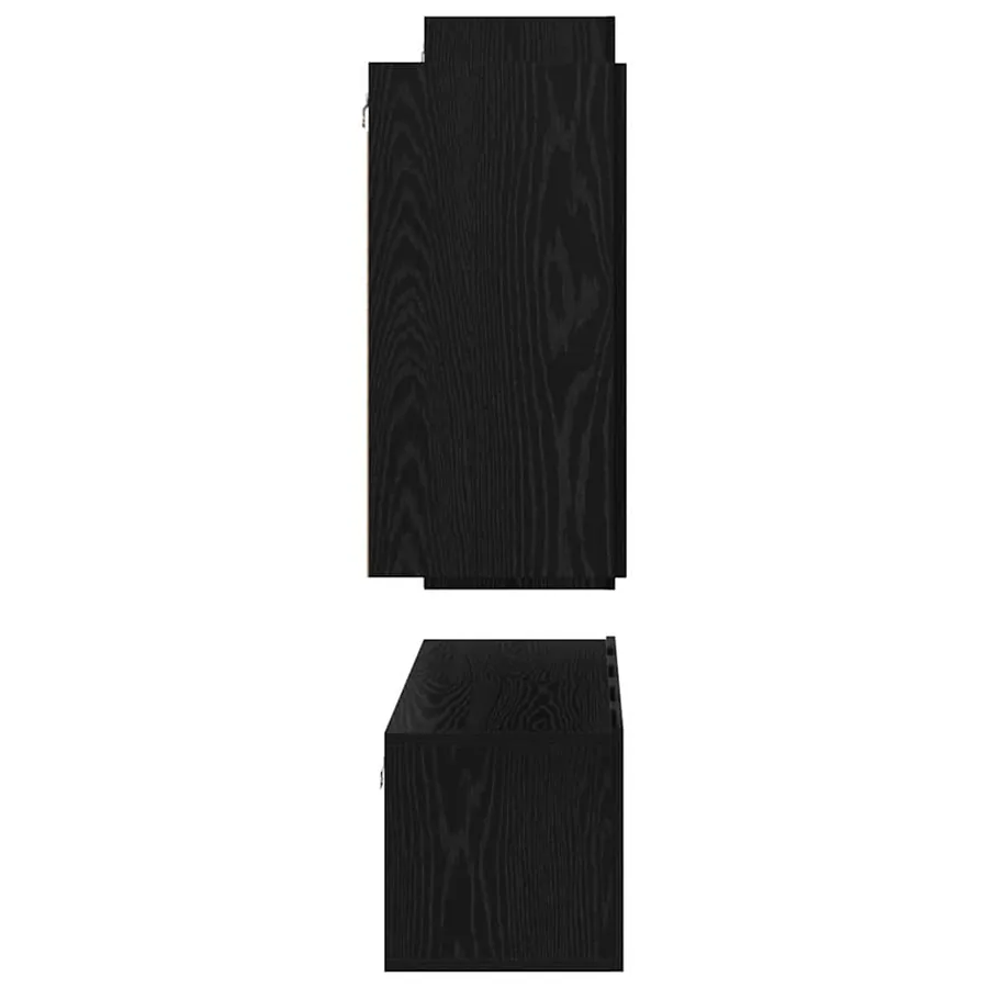 Ensemble meuble TV 4 pcs Chêne noir Bois d'ingénierie - 10
