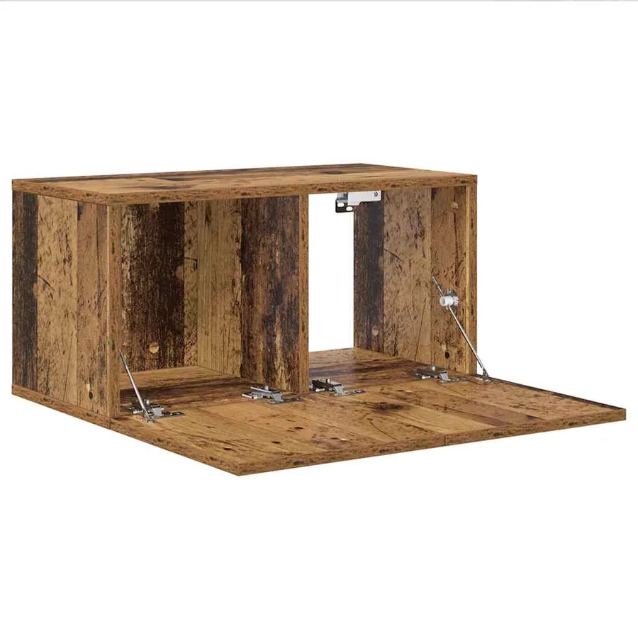Ensemble meuble TV Montage mural 3 pcs Marron 60 x 30 x 30 cm - 5