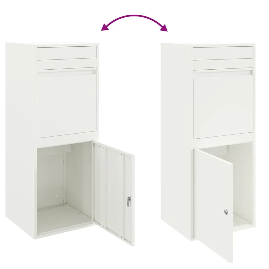 Boîte de dépôt de colis Blanc 47,5 x 38 x 59 cm Acier - 9