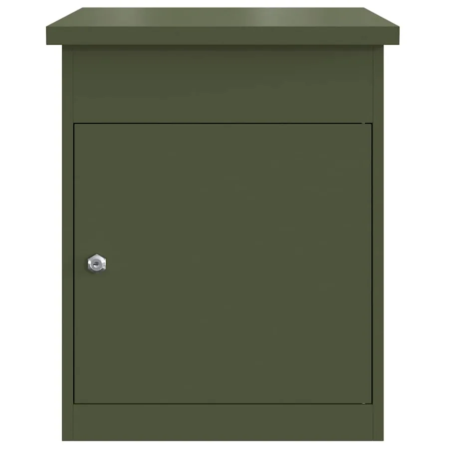 Boîte de dépôt de colis Vert olive 47,5 x 38 x 59 cm Acier - 5