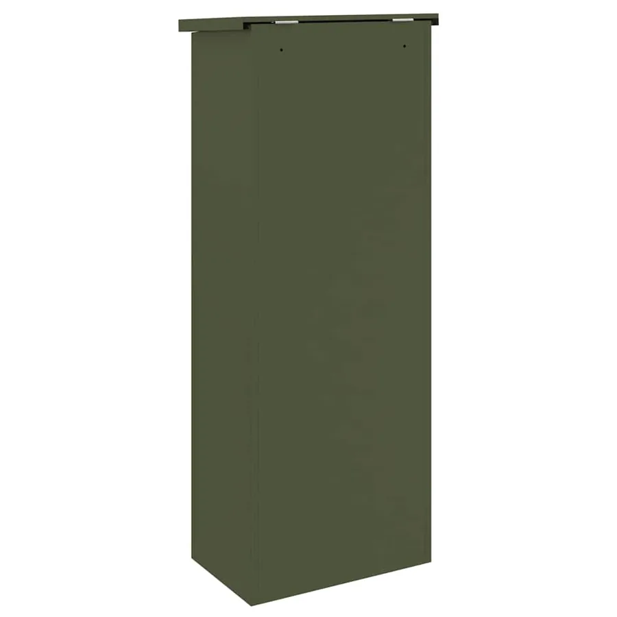 Boîte de dépôt de colis Vert olive 44,5 x 29 x 110,5 cm Acier - 7