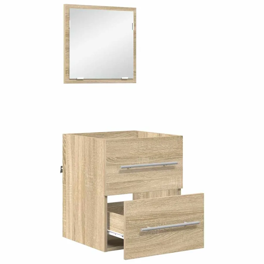 Ensemble de mobilier de salle de bain Marron 41 x 38,5 x 48 cm - 5