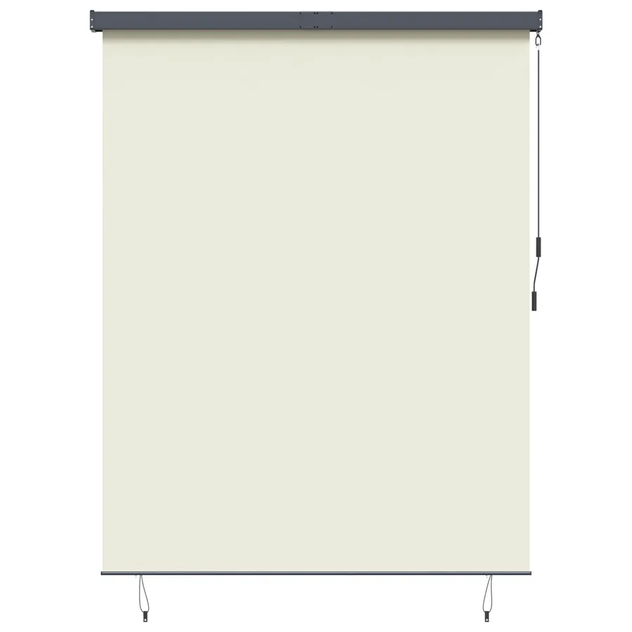 Store enrouleur Crème 220 x 250 cm Tissu et Aluminium