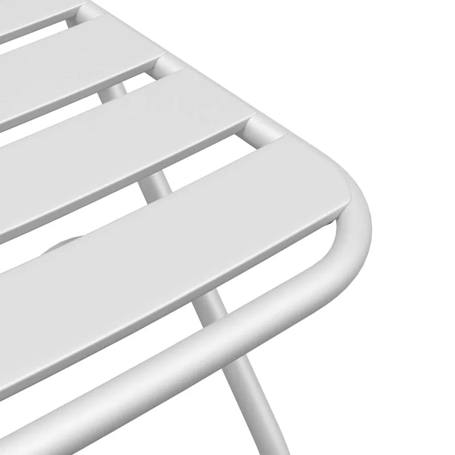 Chaise de jardin pliante 2 pcs Blanc 42 x 52 x 82 cm - 8