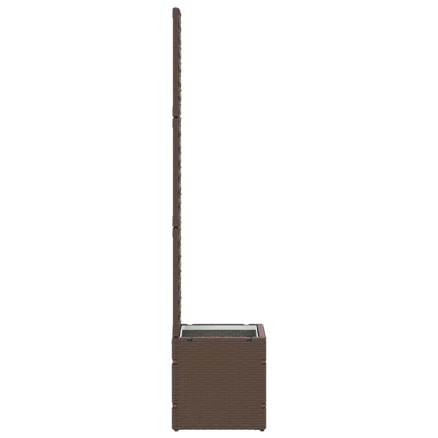 Jardinière Treillis Marron 35 x 30 x 135 cm Métал - 4