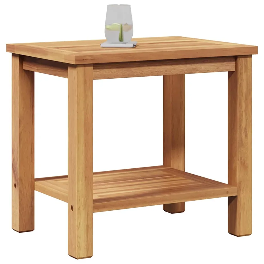 Table basse Marron 50 x 35 x 45 cm Bois de teck massif - 3