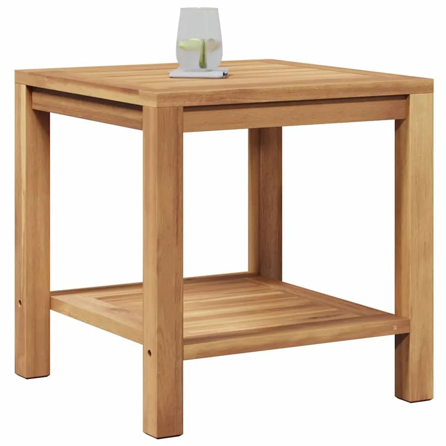 Table basse Marron 45 x 45 x 45 cm Bois de teck massif - 3