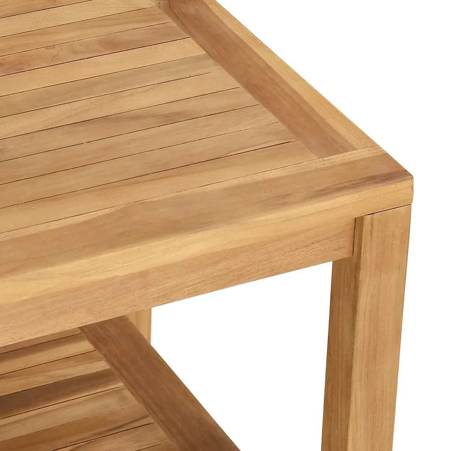 Table basse Marron 45 x 45 x 45 cm Bois de teck massif - 9