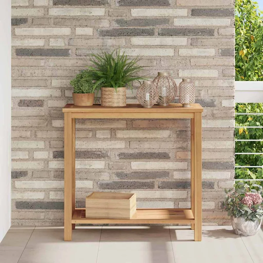 Table console Marron 80 x 35 x 75 cm Bois de teck massif