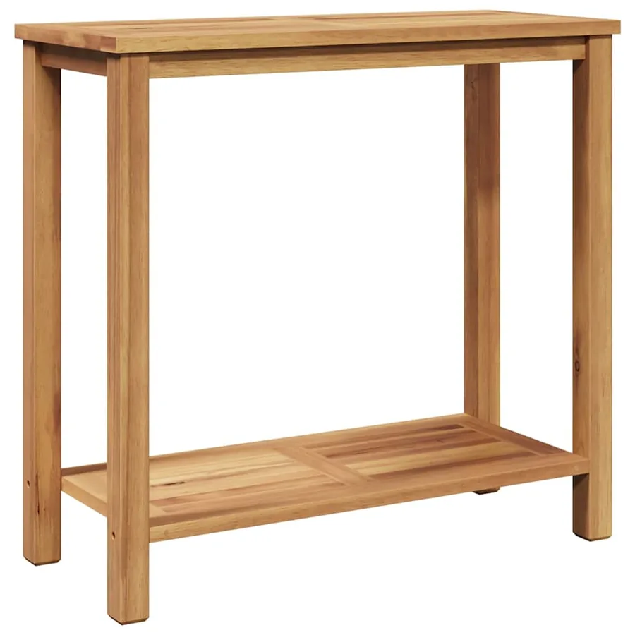 Table console Marron 80 x 35 x 75 cm Bois de teck massif - 2
