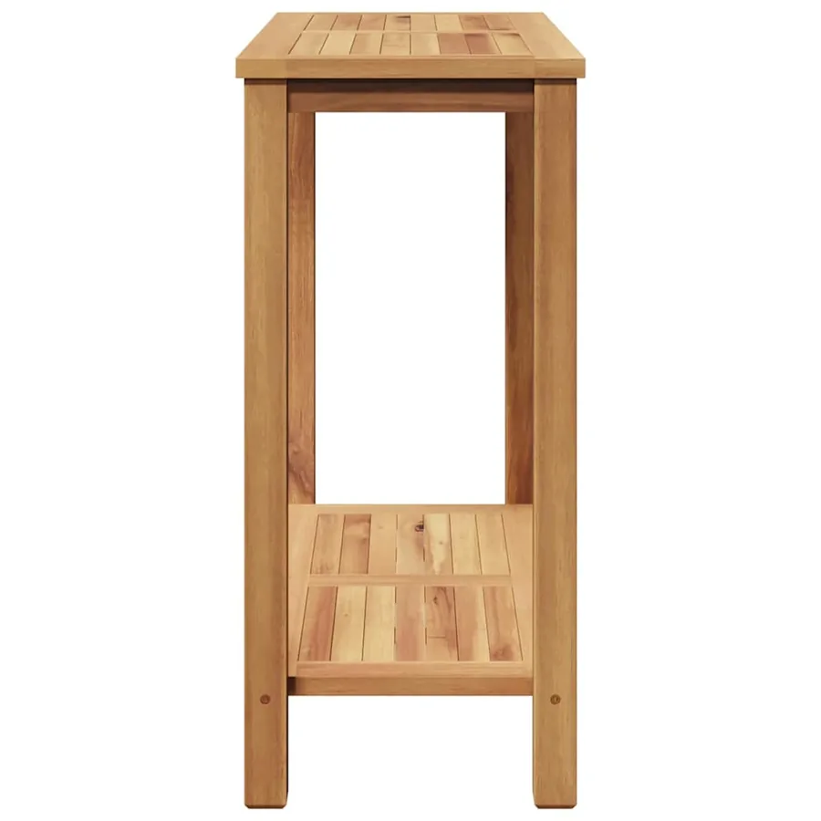 Table console Marron 80 x 35 x 75 cm Bois de teck massif - 6