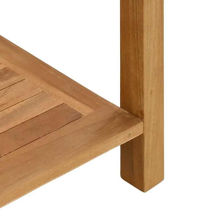 Table console Marron 80 x 35 x 75 cm Bois de teck massif - 8