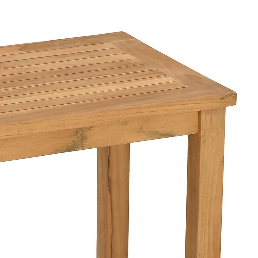 Table console Marron 80 x 35 x 75 cm Bois de teck massif - 9